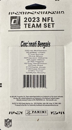 Cincinnati Bengals 2023 Donruss Factory Team Set Joe Burrow Chase 4 Rookie Cards-2