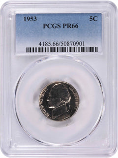 1953 Jefferson Nickel PR66 PCGS-2