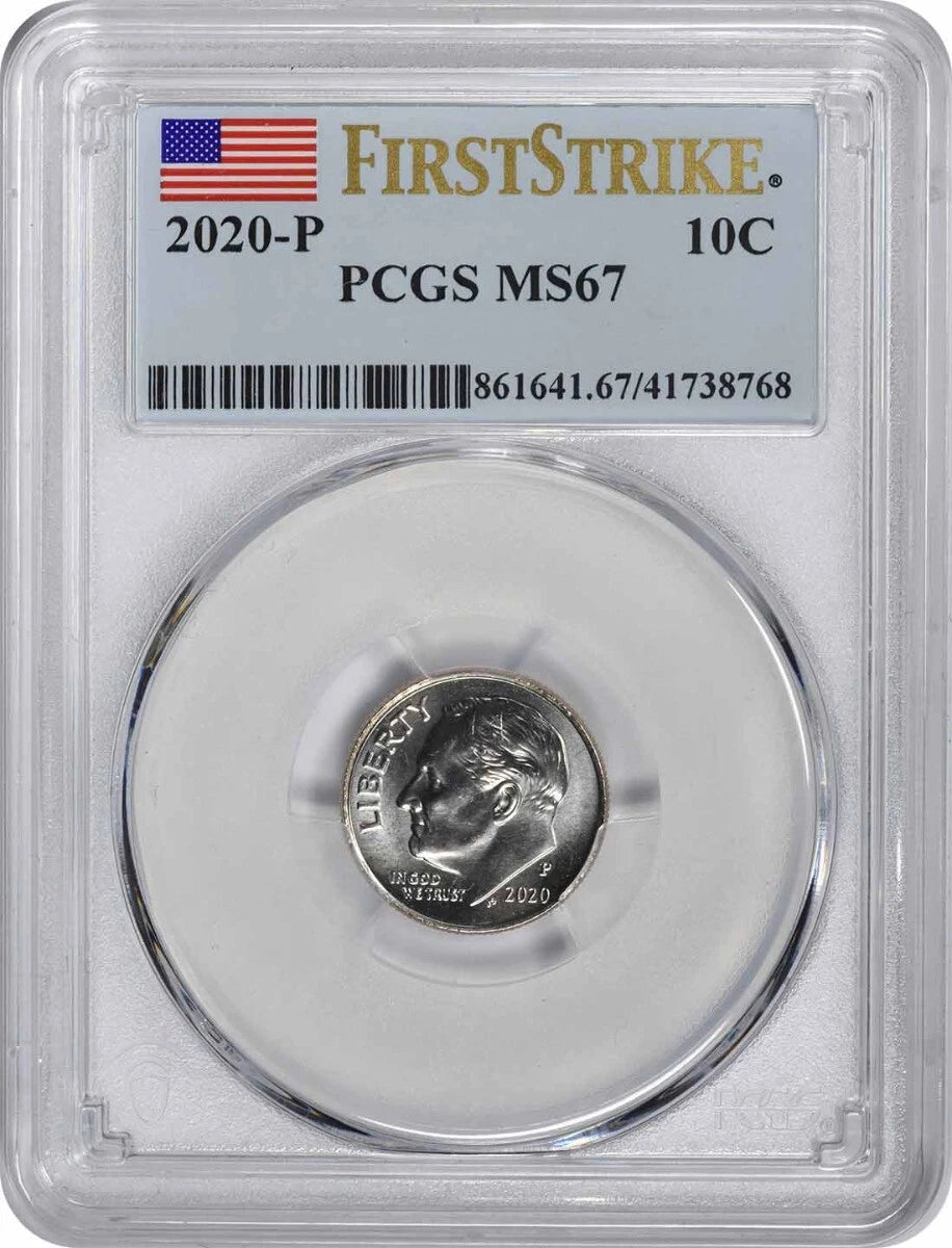 2020-P Roosevelt Dime MS67 First Strike PCGS-1