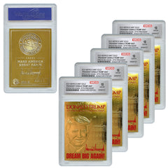 DONALD TRUMP 47th President 2025 SIGNATURE GOLD Card - Gem-Mint 10 **(QTY - 5)**-1