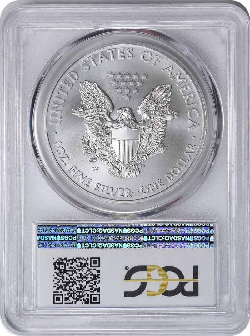 2015-W American Silver Eagle Dollar SP69 Burnished Specimen 69-2