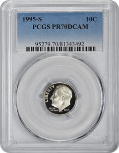 1995-S Roosevelt Dime PR70DCAM Clad PCGS-1