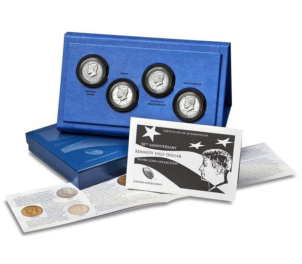 2014 50th Anniv Kennedy K13 Half Dollar Silver Coin Set Collection-2