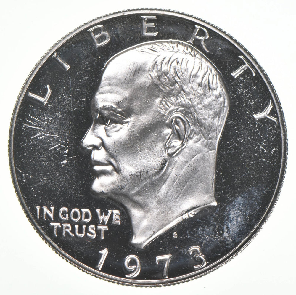 Dólar Eisenhower 1973-S 40% PLATA - PROOF Cameo-1