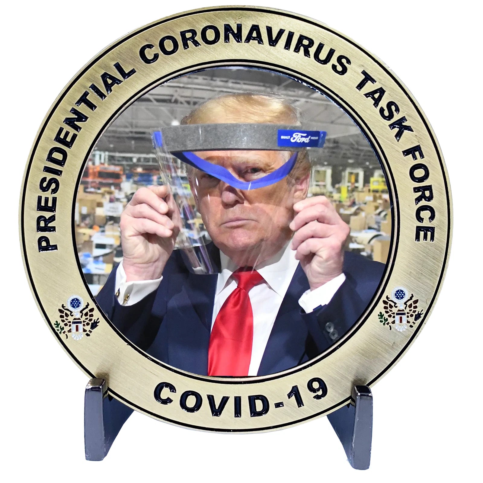 DL1-09 Presidential Task Force Trump Built Ford Tough Challenge Coin-2