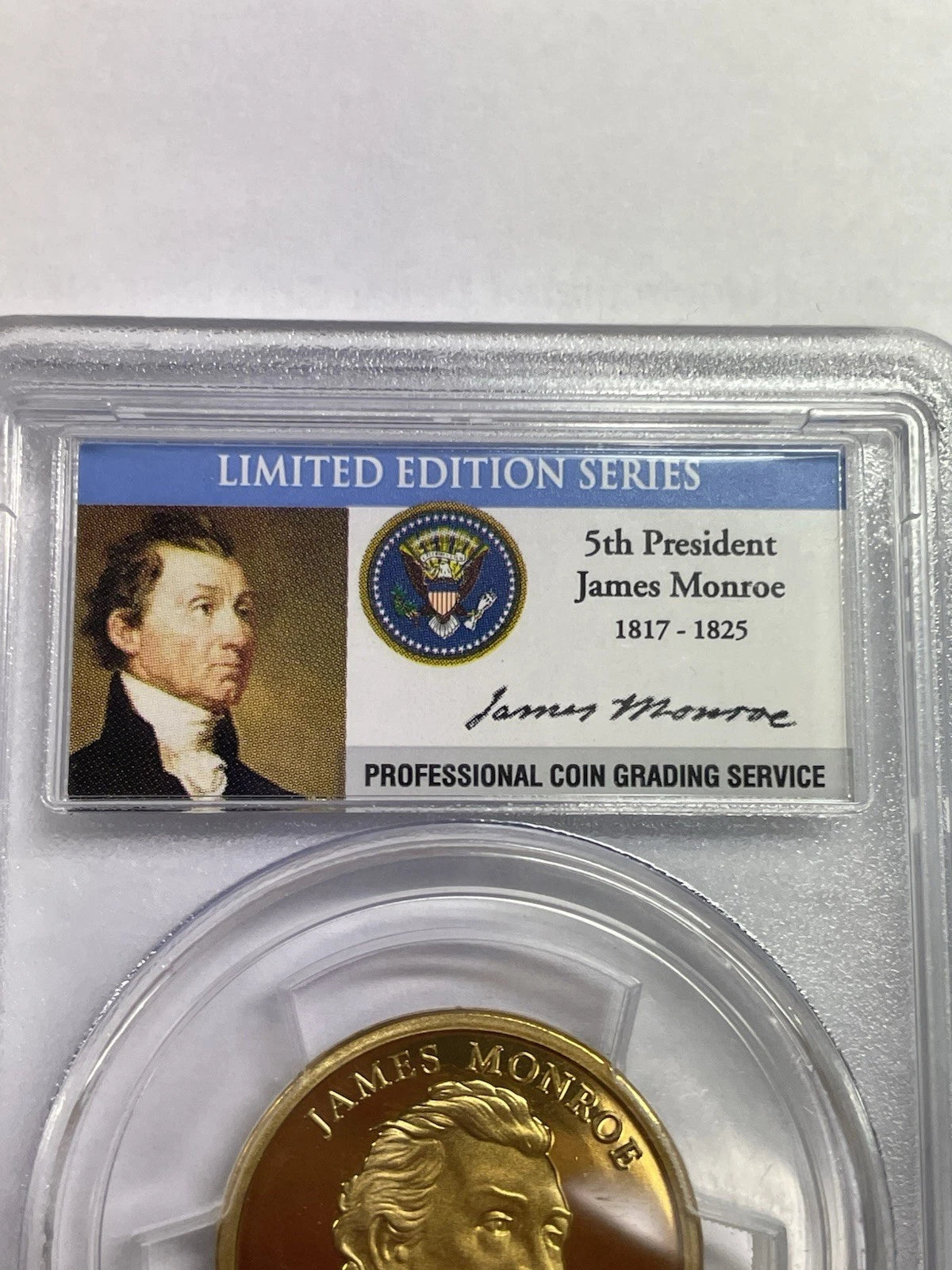 2008-S James Monroe One Dollar PCGS- PR 69 D CAM.-7