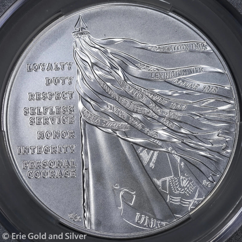 (2024) US Army Matte Finish 1 oz Silver Medal in OGP-3