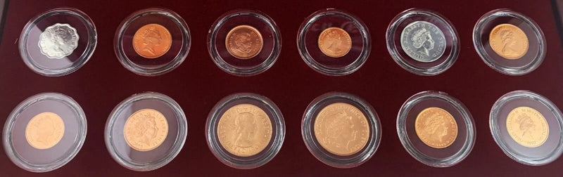 Queen Elizabeth II: A Collection of 12 Portrait Coins (Wooden Box Set)-2
