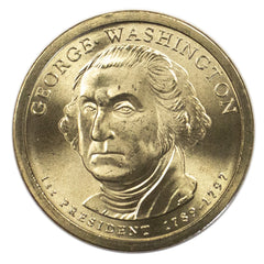 2007 -D George Washington Presidential Dollar Mint Roll BU 25 US Coin-4