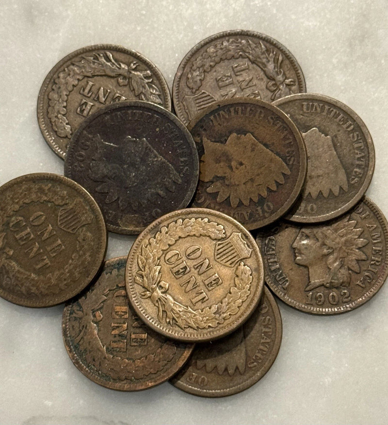[Lot of 10 Coins] Indian Head Cent - Choose how many!-1