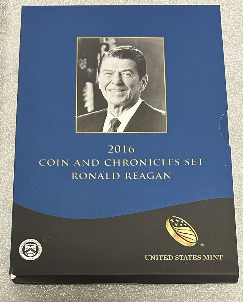 2016 Ronald Reagan Coin And Chronicles Presidential Set (Missing Silver Eagle)-4