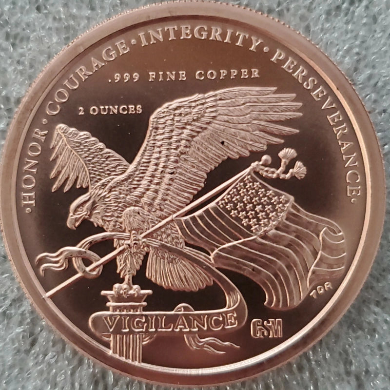 Large Donald Trump 2020 2 oz .999 Copper coin 45th President commemorative MAGA-4
