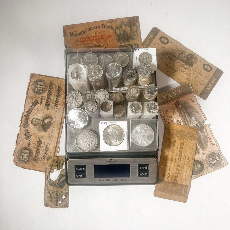Lote mixto de monedas de plata estadounidenses antiguas (escala de plata estadounidense) | Liquidación-8