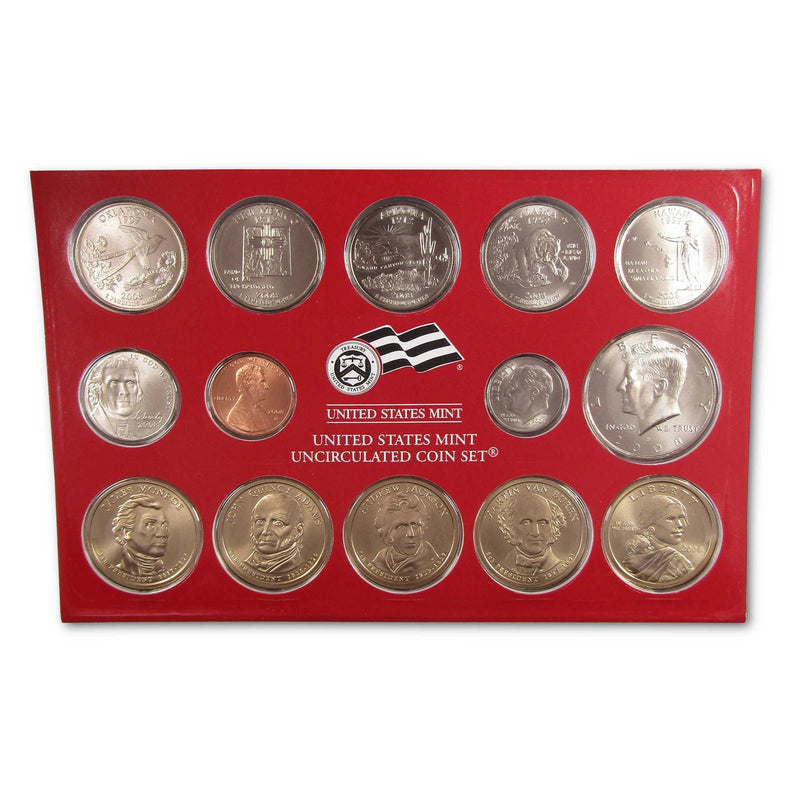 2008 Uncirculated Coin Set U.S Mint Government Packaging OGP COA-4