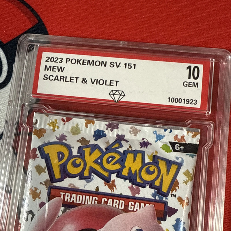 Graded 10 2023 Pokemon 151 Booster Pack Mew SV Promo NEW SEALED AUTHENTICATED-7