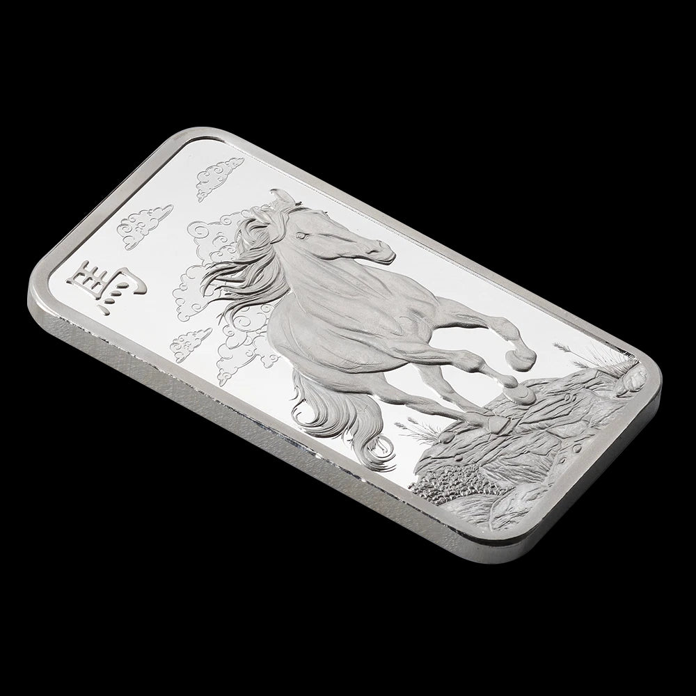 2026 PAMP 1 oz Silver Bar Lunar Legends Year of the Horse | In Assay Card-5