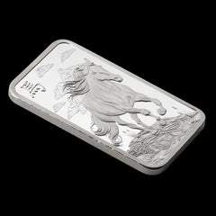 2026 PAMP 1 oz Silver Bar Lunar Legends Year of the Horse | In Assay Card-5