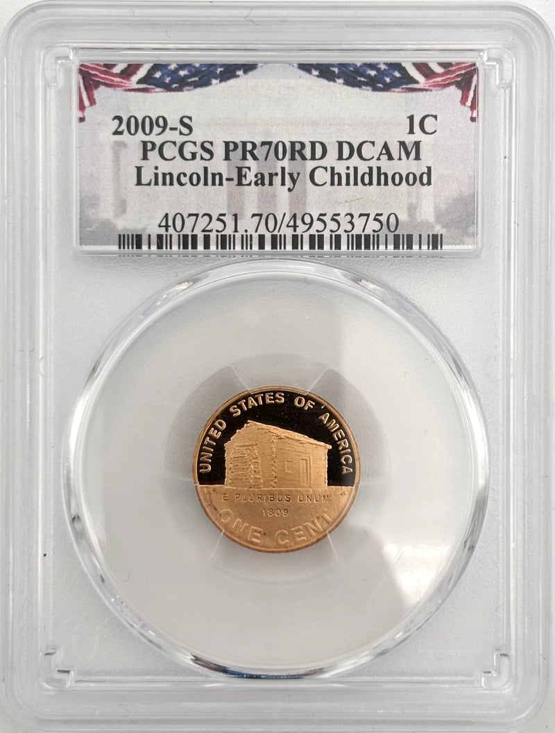 2009 S 3 Coin PCGS 70 RD DCAM Proof Special Release Lincolns, Childhood/Pro/Pres-4