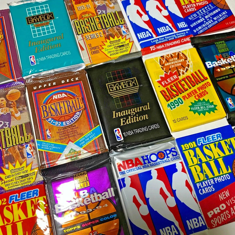 Lot of 55+ Vintage Basketball Cards In Factory Sealed Unopened NBA Packs Jordan-4