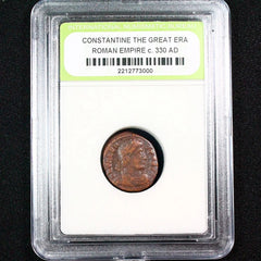 High Quality Constantine the Great Era Ancient Bronze Coin c. 330 AD-4