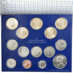 2013 Uncirculated Coin Set U.S Mint Government Packaging OGP COA-4