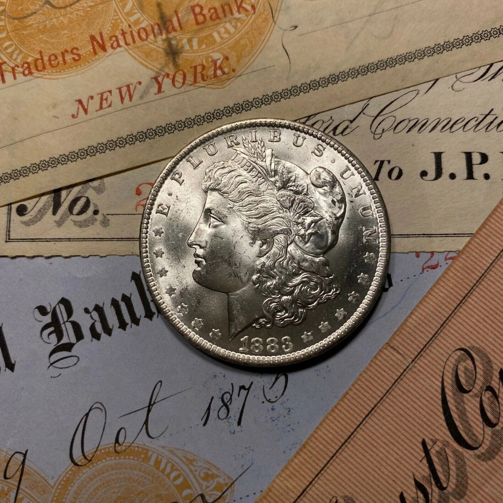 ✯(1) GEM BU O Morgan Silver Dollar From OBW Roll Estate Hoard ✯ O Mint Unc ✯-4