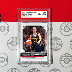 Tarjeta RC CAITLIN CLARK #198 NOVATO, grado 10, 2024 Panini Instant Indiana Fever-5
