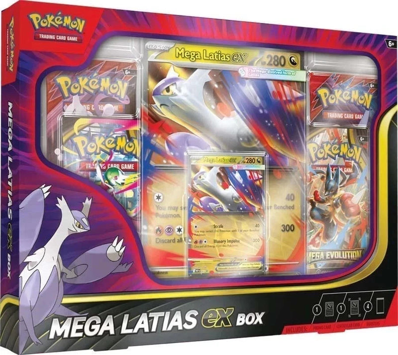Pokémon TCG Mega Evolution Mega Latias EX Collection Box New Factory Sealed Trading Cards Collector’s Edition Hobby Rare Cards-1