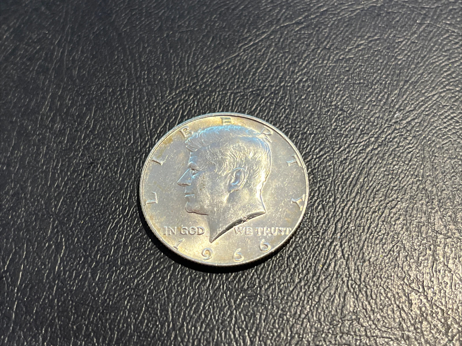 1966 Kennedy Half Dollar Double Die OBV “In God We Trust” Obverse AU Silver Coin-5