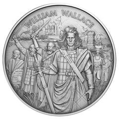 1 Troy oz William Wallace Design .999 Fine Silver Round-3