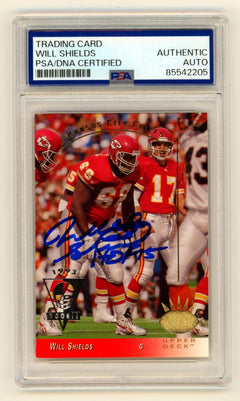 Will Shields 1993 Upper Deck SP #123 Signed RC w/ HOF 15 Ins PSA Authentic Auto-1