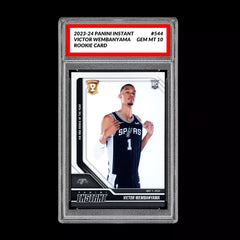 Graded 10 Victor Wembanyama RC #544 2023 Panini Instant Rookie San Antonio Spurs-1