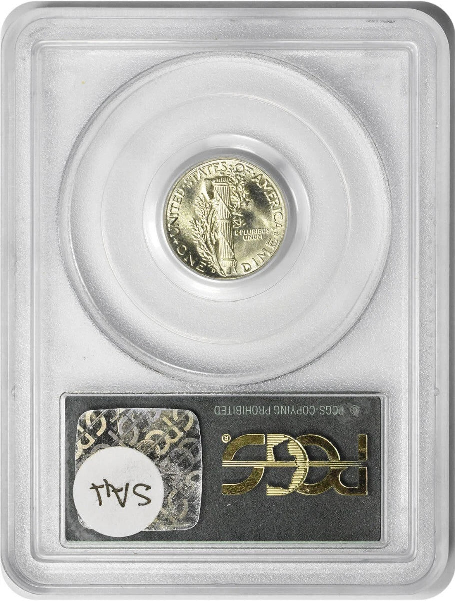 1944-D Mercury Silver Dime MS65FB PCGS