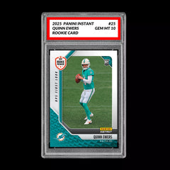 Graded 10 Quinn Ewers #25 RC Rookie 2025 Panini Instant NFL RPS Premiere-1