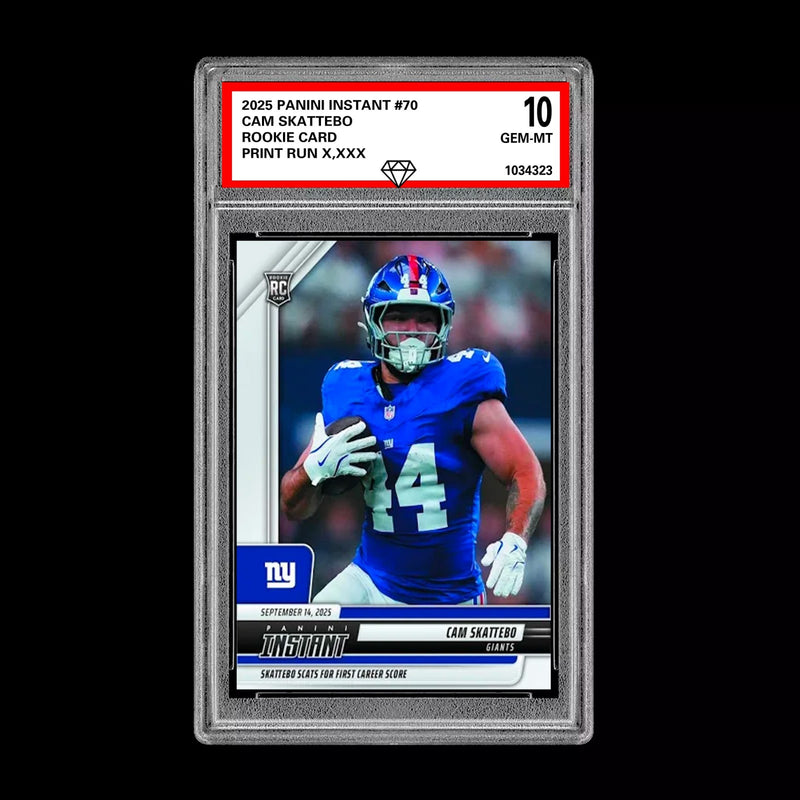 GM10 Graded 10 CAM SKATTEBO RC ROOKIE SP 2025 Panini Instant NFL #70-1