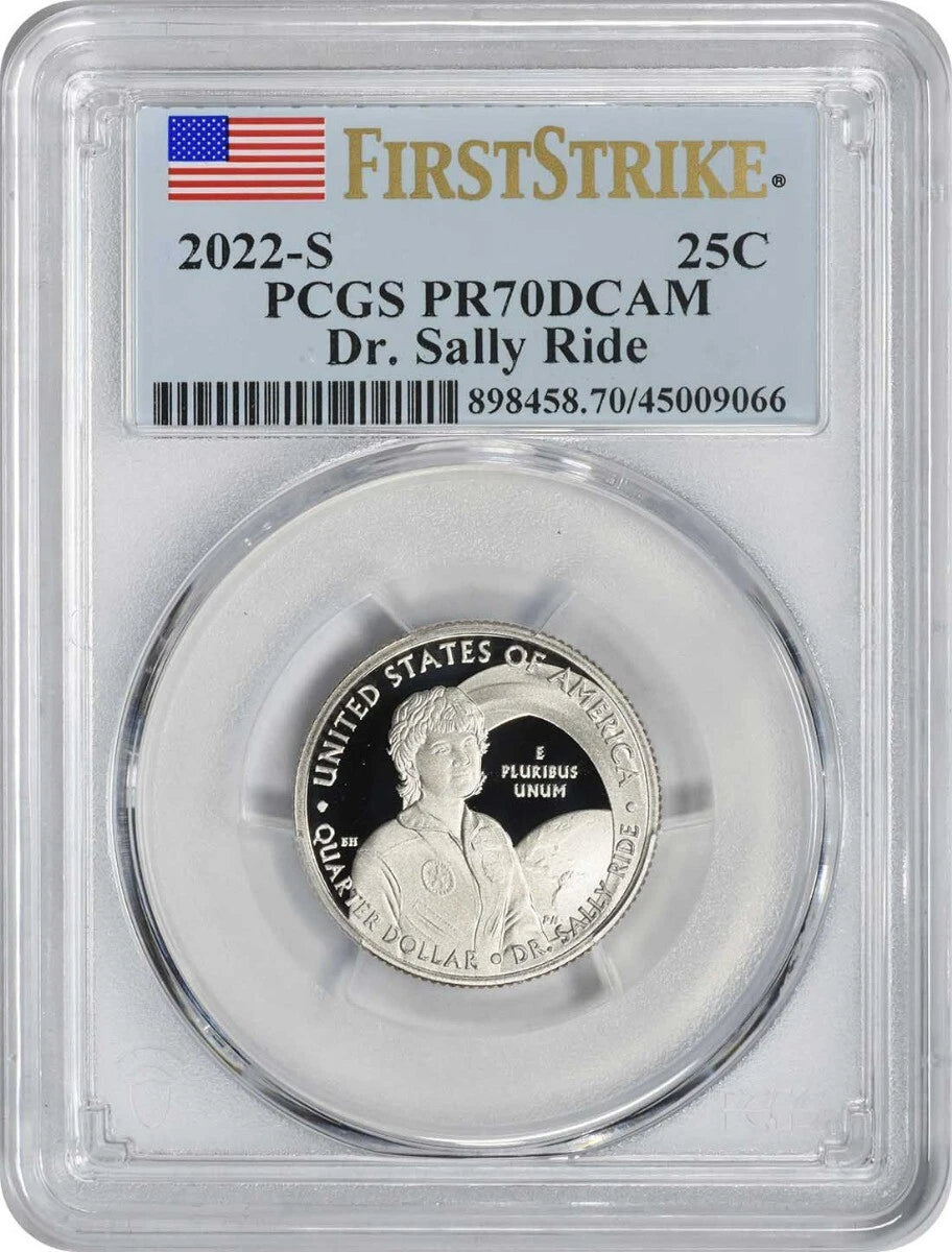 2022-S Dr. Sally Ride American Women Washington Quarter PR70DCAM FS PCGS-1