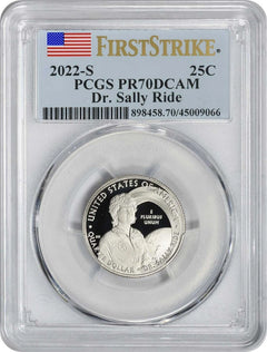 2022-S Dr. Sally Ride American Women Washington Quarter PR70DCAM FS PCGS-1