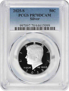 2025-S Kennedy Silver Half Dollar PR70DCAM PCGS-1