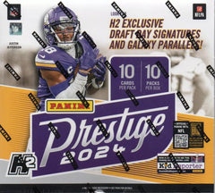 2024 Panini Prestige Football Factory Sealed H2 Hobby Hybrid Box-1