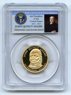 2008 S $1 John Quincy Adams Dollar PCGS PR70DCAM-2