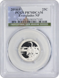 2014-S Flag Clad Everglades ATB National Park Quarter PR70DCAM PCGS-1