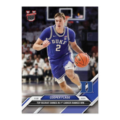 Graded 10 Cooper Flagg 2024-25 Bowman U NOW Card #16 Duke RC ROOKIE-2