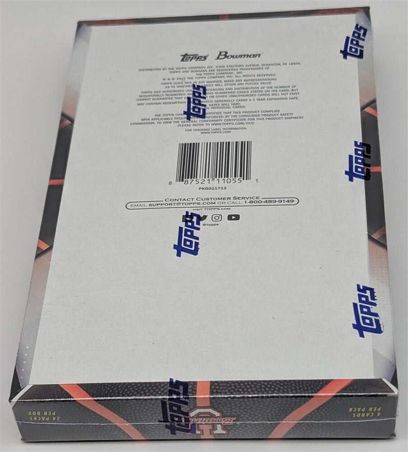 Factory Sealed Hobby Box 2021-22 Bowman University Basketball Cards-3