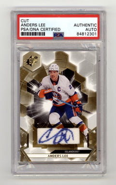 Anders Lee 2020-21 Upper Deck SPx Jersey Signed PSA Authentic Auto Islanders-1