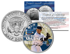 HIDEKI MATSUI JFK Kennedy Half Dollar Colorized US Coin ROOKIE STAR * NY YANKEES-1