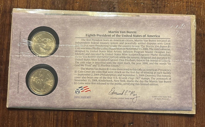 2008 P&D Martin Van Buren Presidential Dollars-3