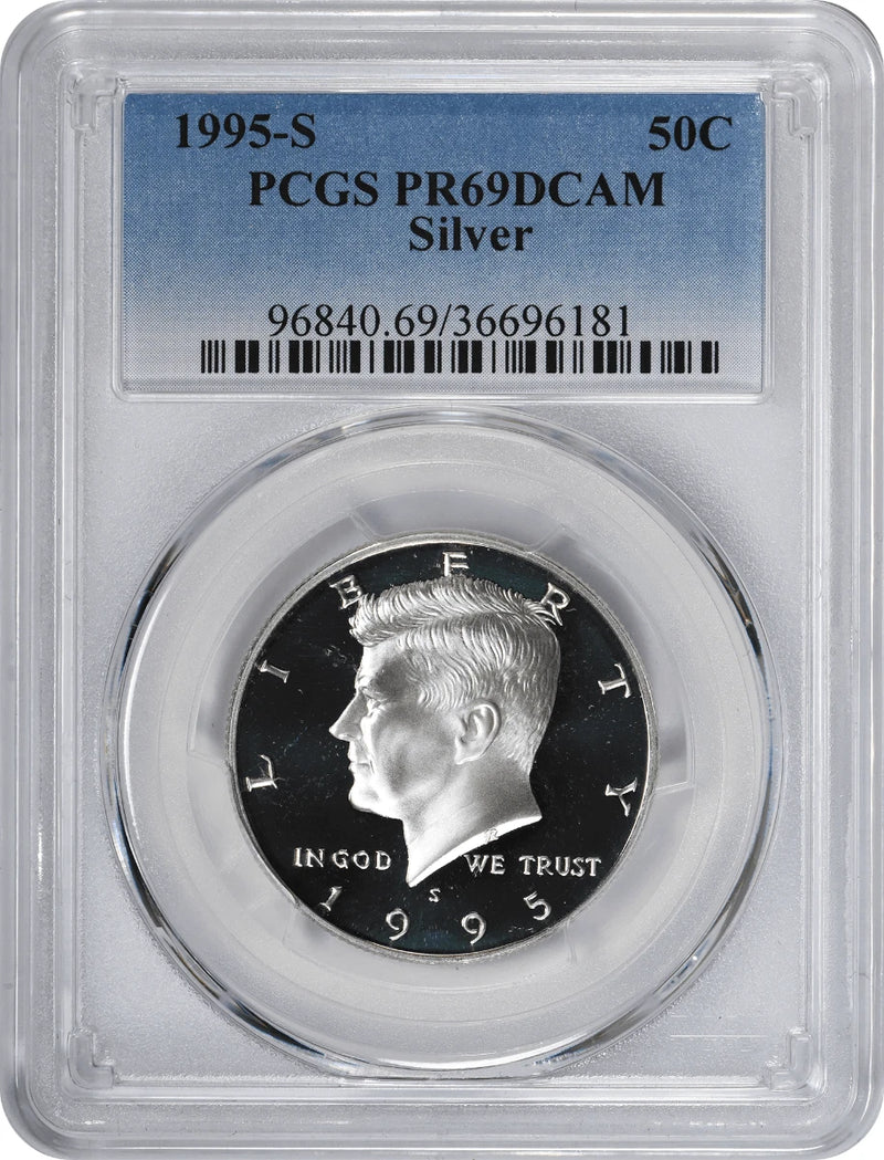 1995-S Silver Kennedy Half PR69DCAM PCGS Proof 69 Deep Cameo-1