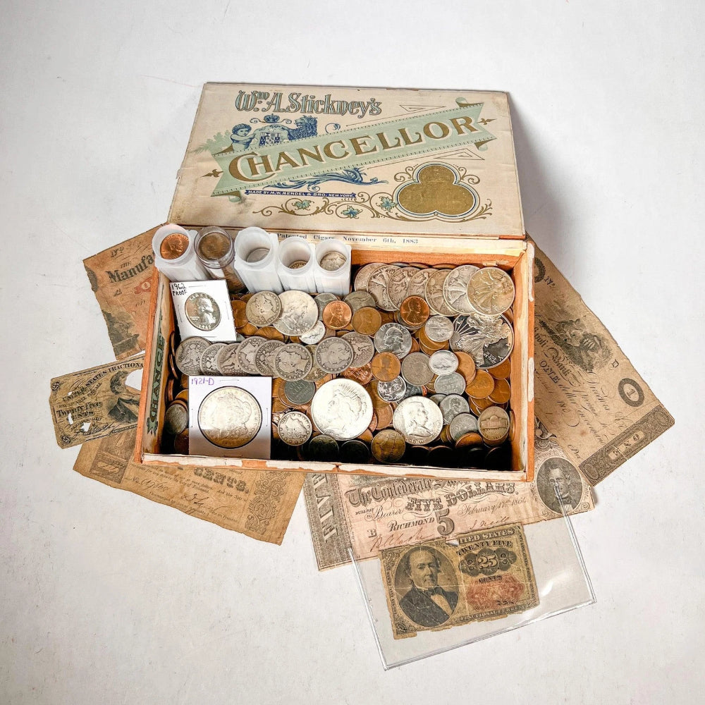 Vintage Cigar Box Mixed U.S. Coin Hoard | LIQUIDATION SALE-6