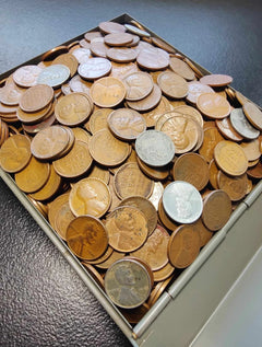LOT of 200 (4 ROLLS) Unsearched Lincoln Wheat Cents 1c Old U.S. Estate Coin Lots-4