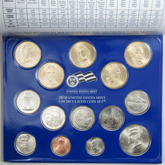 2010 Uncirculated Coin Set U.S Mint Government Packaging OGP COA-5